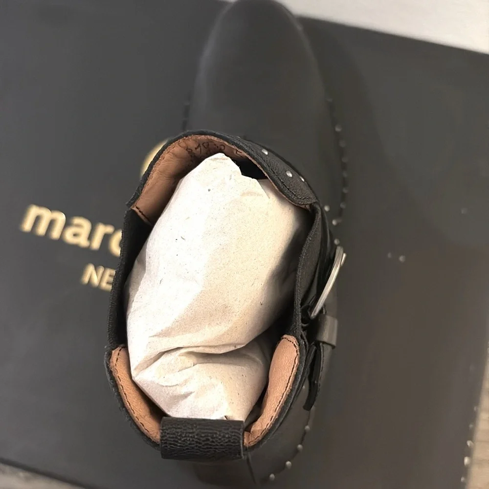 NIB [Marc Joseph] New York Leather Chelsea Studded Buckle Bootie Women’s Sz 5.5 - Picture 11 of 16